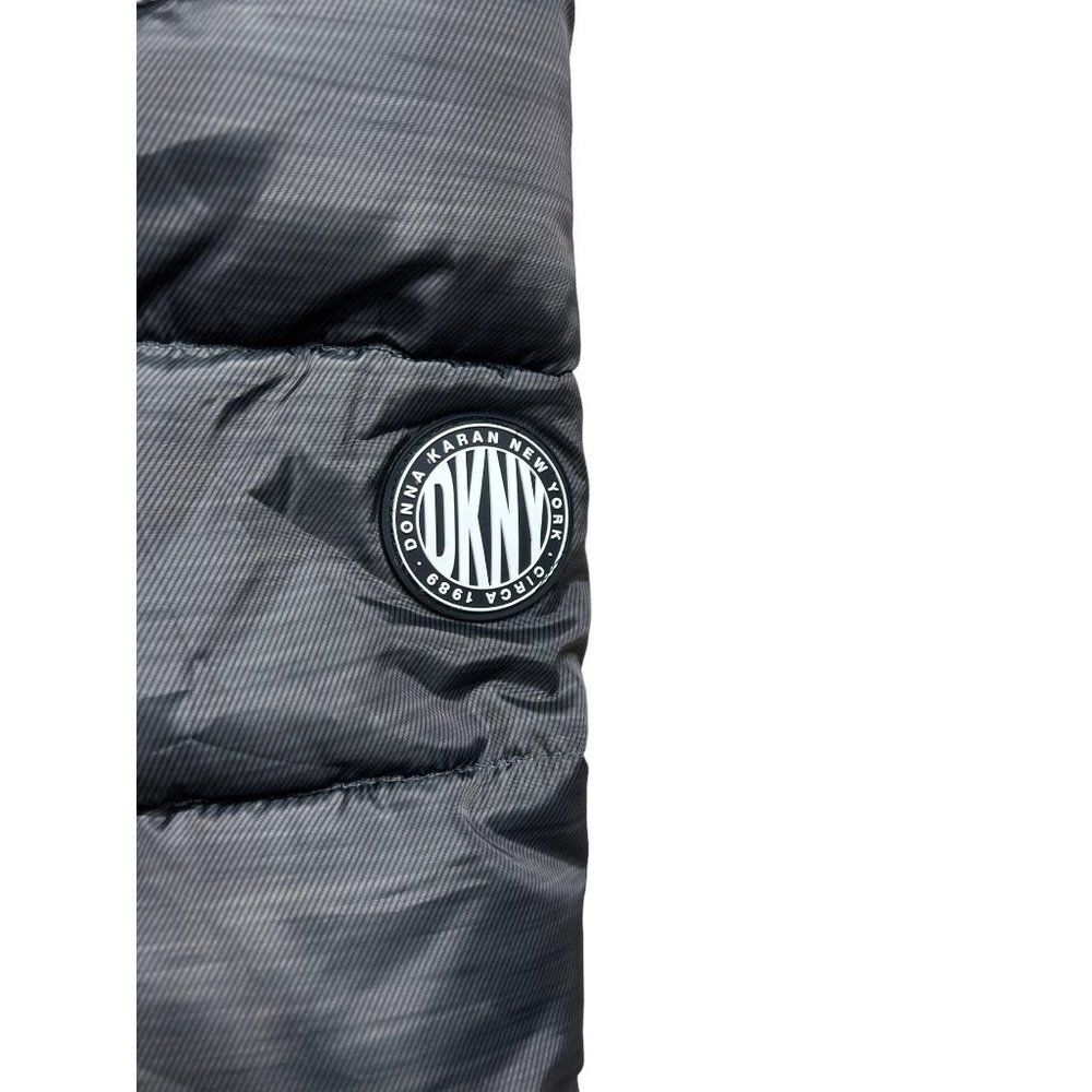DKNY Youth Parka Size M (10-12) Quilted Coat Fleece Lining Snap Closure - Picture 6 of 6